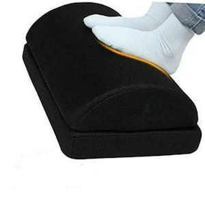 Household appliance: High Density Foam Footrest with Adjustable Height - Black