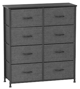 Ovela: 8 Drawer Storage Chest - Dark Grey