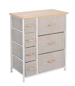 Ovela 7 Drawer Storage Chest -Beige