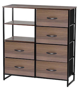 Household appliance: Ovela 6 Drawer Storage Chest With Shelf - Nordic Walnut