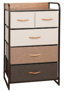 Ovela 5 Drawer Storage Chest - Multi Color