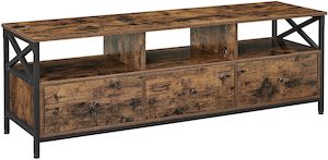 Vasagle : 1.47M TV Stand Cabinet - Rustic Brown