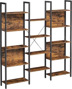 Vasagle Industrial 14 Shelves Large Bookshelf