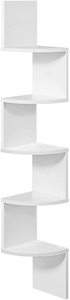 Household appliance: Vasagle Floating Corner Shelf - 5-Tier (White)