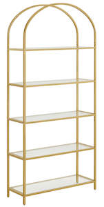 Household appliance: Vasagle 5-Tier Arch Glass Storage Shelf