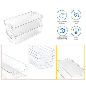 STORFEX Refrigerator Organizing Bins - Set of 8