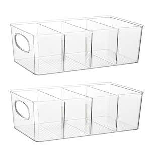 Household appliance: STORFEX 2 Pack Plastic Pantry Organization and Storage Bins