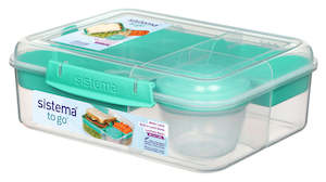 Sistema: To Go Bento Lunch - Teal (1.65L)