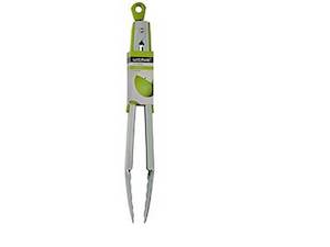 Wiltshire Green Stainless Steel Soft Grip Tongs - 320mm