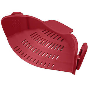 Household appliance: Silicone Pot Strainer - Red