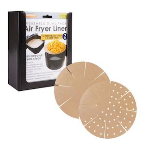 Household appliance: Reusable Air Fryer Liners - Gold (Set of 2)