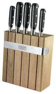 Household appliance: Sabatier Professional 5pc Oak Knife Block Set