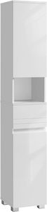 VASAGLE Tall Bathroom Cabinet - White