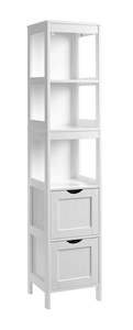 Vasagle Soglio Bathroom Tall Cabinet Linen Tower