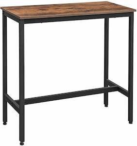 Vasagle Narrow Rectangular Bar Table - Rustic Brown