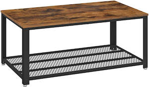 Vasagle Industrial Coffee Table - Rustic Brown