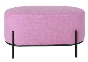 Fraser Country Teddy Bench & Ottoman - Purple