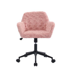 Gorilla Office - Short Faux Fur Chair - Dusky Rose