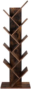 Vasagle 8-Tier Tree Bookshelf - Rustic Brown