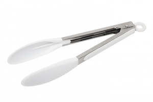 Household appliance: Wiltshire: Silicone Tongs White 23cm