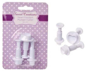 Sweet Creations - Heart Fondant Plunger Cutter - D.Line