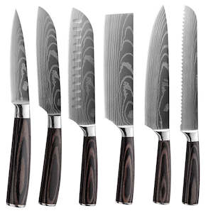 OZZYCOOK Chef Kitchen Knife Set 6-Piece