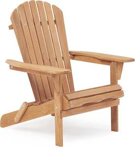 Solid Wood Folding Adirondack Chair