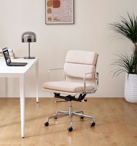 Gorilla Office: Replica Eames Group Standard Aluminium Padded Low Back Office Ch…