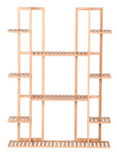 Bamboo Multi-Tiered Plant Shelf - Large