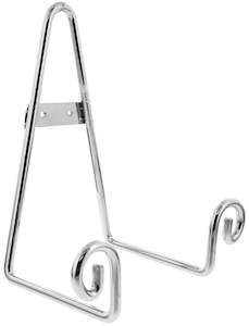 Household appliance: Small Scroll Plate Stand 21cm - Chrome - D.Line