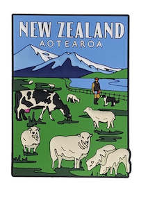 Moana Road: Silicone New Zealand Magnet - NZ Farming