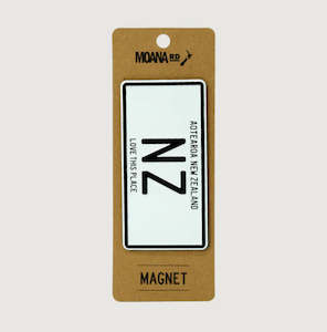 Moana Road: Number Plate Magnet - NZ