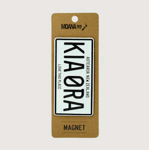 Moana Road: Number Plate Magnet - Kia Ora