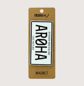 Moana Road: Number Plate Magnet - Aroha