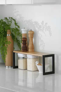 L.T Williams: Bamboo & Black Shelf (45X13cm) - L.T. Williams