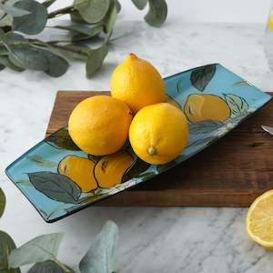 Sicilian Zest Glass Long Rectangular Dish