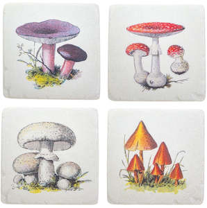 Sass & Belle: Vintage Mushroom Coasters (Set of 4)