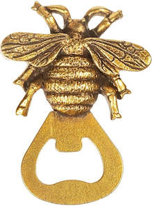 Household appliance: Sass & Belle: Gold Bee Bottle Opener