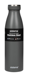 Sistema Hydrate Stainless Steel Bottle (500ml) - Grey