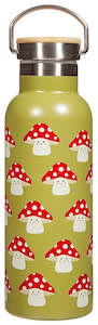 Sass & Belle: Mushroom Metal Water Bottle (500ml)