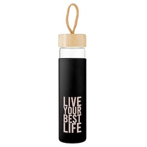 Santa Barbara: Glass Bottle - Live Your Best - Santa Barbara Design Studio