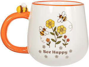 Sass & Belle: "Retro "Bee Happy" Mug