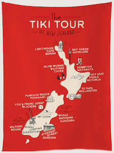 Household appliance: Moana Road: Tea Towel - Tiki Tour