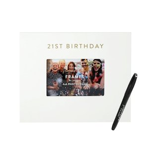 Household appliance: Splosh: 21st Birthday - Signature Frame