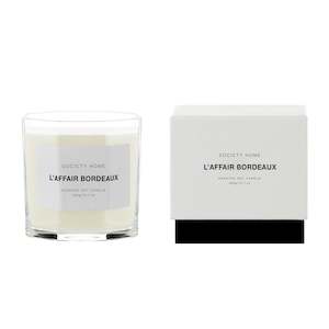 Society Home: L’Affair Bordeaux Scented Soy Candle 400g (10cm)