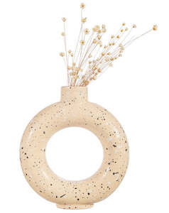 Household appliance: Sass & Belle: Terrazzo Speckled Circle Vase - Sand (Large)