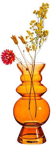 Sass & Belle: Selina Glass Vase - Dark Amber