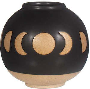 Sass & Belle: Moon Phases Vase - Black