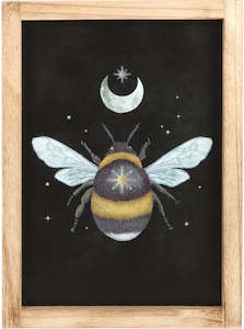 Forest Bee Wooden Framed Wall Art