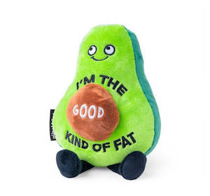 Household appliance: Punchkins: “Im The Good Kind Of Fat” Plush Avocado